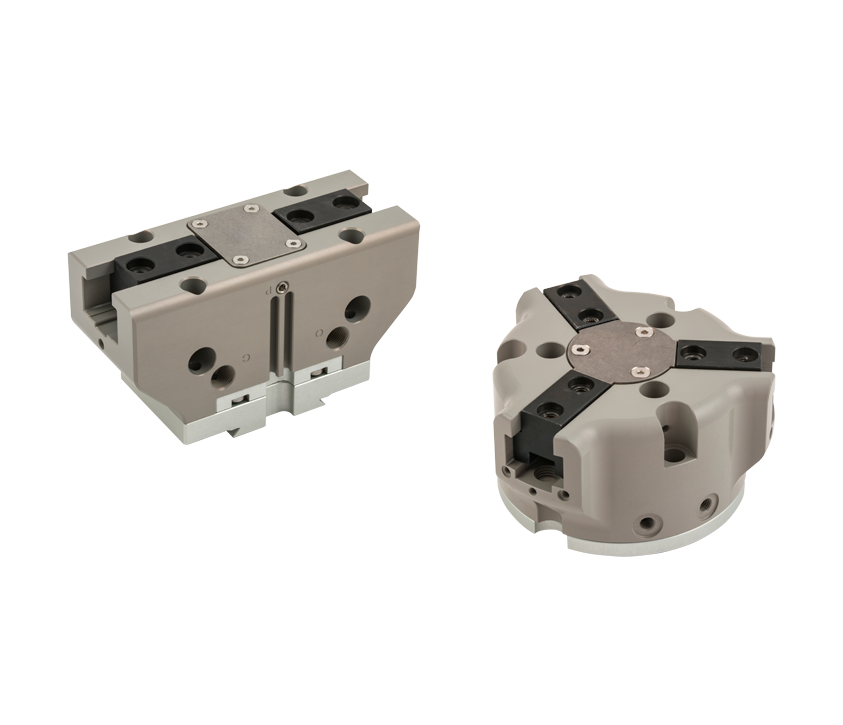 New P3 and P12 double-acting spring grippers &Oslash; 80 and 100