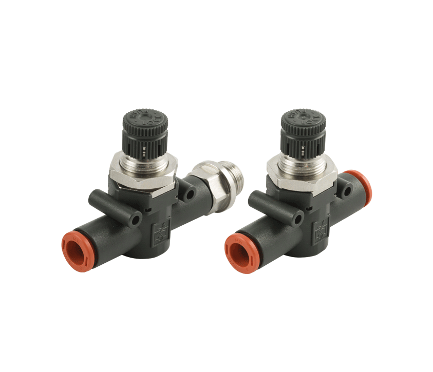 Reguladores de caudal Push-Lock Serie Line On Line Metal Work